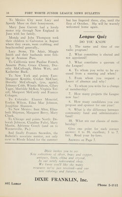 Dixie Franklin Inc. Advertisement, October 1946