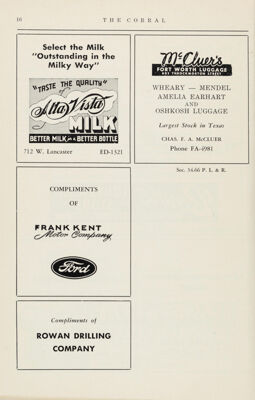 Alta Vista Milk Advertisement, October 1951