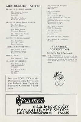 Membership Notes, December 1955