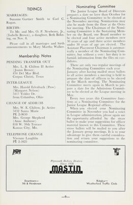 Membership Notes, January 1958