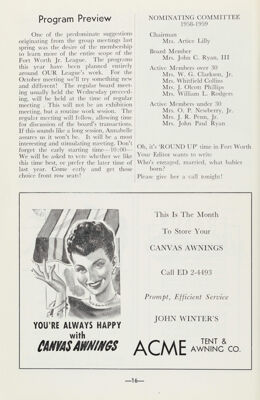 Program Preview, October 1958