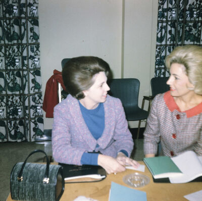 Jacque Corley and Cynthia Weichsel Slide, March 1966