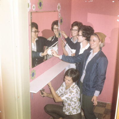 Provisional Members Working on Project Slide, April 1969