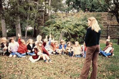 League Member Teaching at Botanic Garden Slide, August 1981