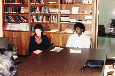 League Members and Clients at the Sickle Cell Anemia Association Slide, February 1985