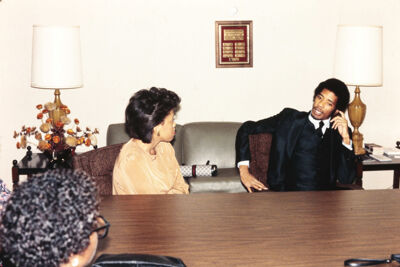 Clients at the Sickle Cell Anemia Association Slide 2, February 1985