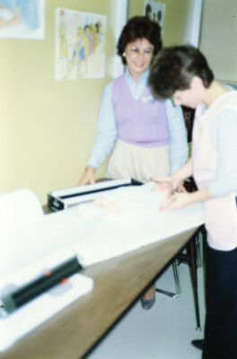 Two League Members Volunteering at Child Study Center Slide 3, March 1983
