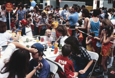 Face Painting at Mayfest Slide, May 1980