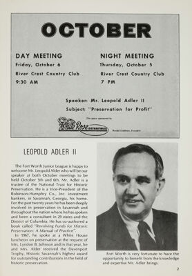 October Meetings, October 1978