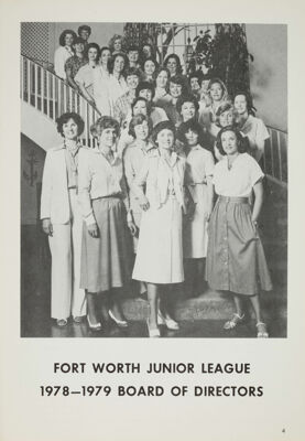 Fort Worth Junior League 1978-1979 Board of Directors