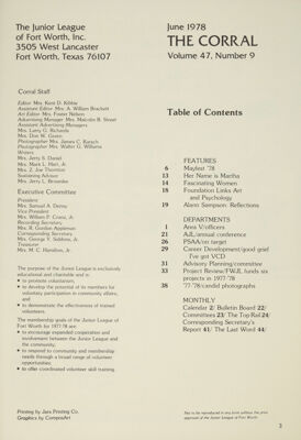 The Corral, Vol. 47, No. 9, June 1978 Title Page