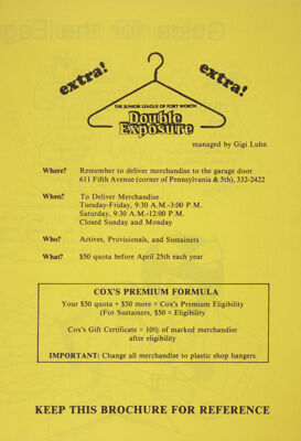 Double Exposure Brochure, June 1978