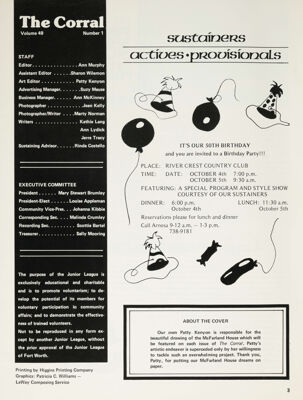 The Corral, Vol. 49, No. 1, October 1979 Title Page