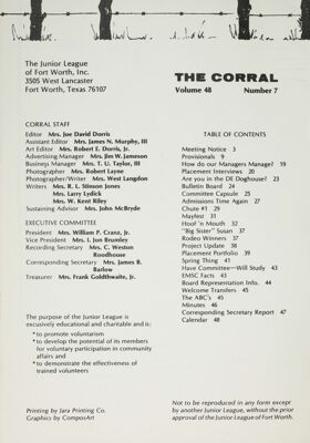 The Corral, Vol. 48, No. 7, April 1979 Title Page