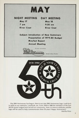 The Junior League of Fort Worth 50th Anniversary Logo