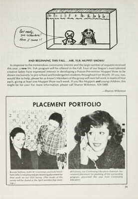 Placement Portfolio, April 1979
