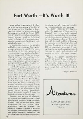 Alterations by Carolyn Jennings Advertisement, March 1979