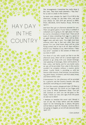 Hay Day in the Country, April 1975