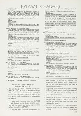 Bylaws Changes, April 1975