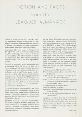 Fiction and Facts From the Leagues' Almanacs