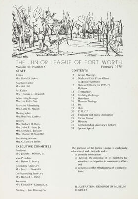 The Corral, Vol. 44, No. 5, February 1975 Title Page