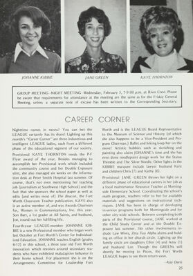 Career Corner, February 1975