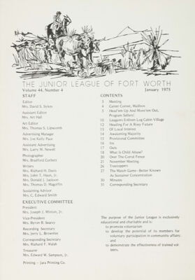 The Corral, Vol. 44, No. 4, January 1975 Title Page