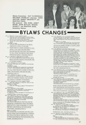 Bylaws Changes, April 1974