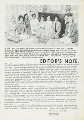 Editor's Note, May 1974