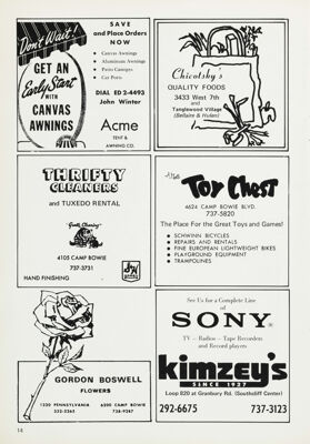 Acme Tent & Awning Co. Advertisement, May 1974