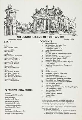 The Corral, Vol. 44, No. 1, October 1974 Title Page