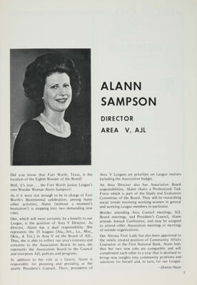 Alann Sampson, Director Area V, AJL