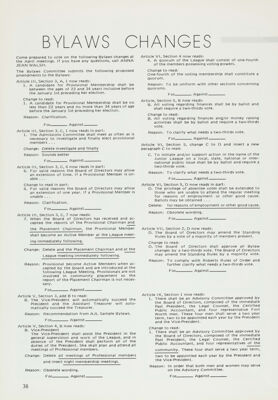 Bylaws Changes, April 1977