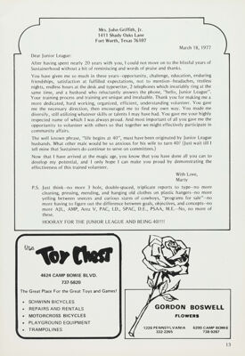Letter From Marty, May 1977