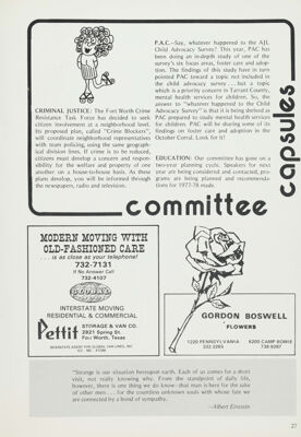 Committee Capsules, June 1977