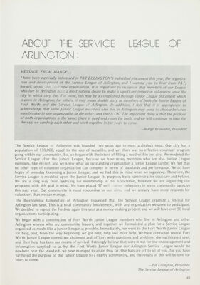 About the Service League of Arlington