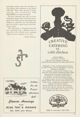 Acme Tent & Awning Co. Advertisement, December 1977