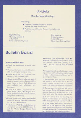 Bulletin Board, January 1978