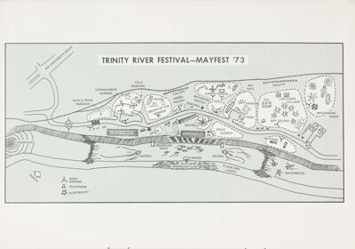 Trinity River Festival-Mayfest '73 Map