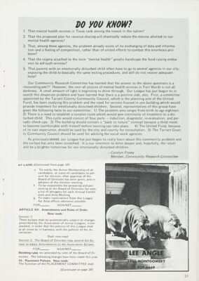 By-Law Changes, April 1973, Continued 1