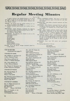 Regular Meeting Minutes, June 1969
