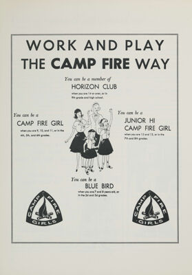 Camp Fire Girls Advertisement, February 1968