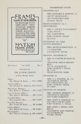 Membership Notes, January 1959