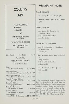 Membership Notes, May 1959