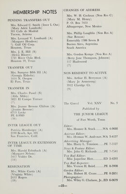 Membership Notes, June 1959
