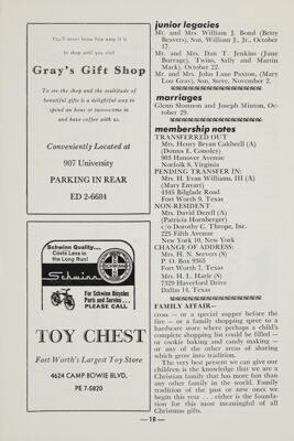 Membership Notes, December 1960