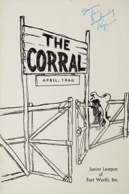 The Corral, Vol. XXVI, No. 7, April 1960 Front Cover