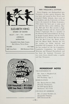 Membership Notes, April 1960