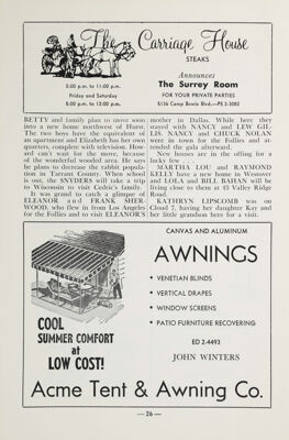 Acme Tent & Awning Co. Advertisement, May 1961