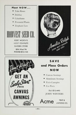 Acme Tent & Awning Co. Advertisement, April 1962